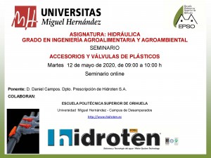 Seminario 12 de mayo 2020. Accesorios y válvulas